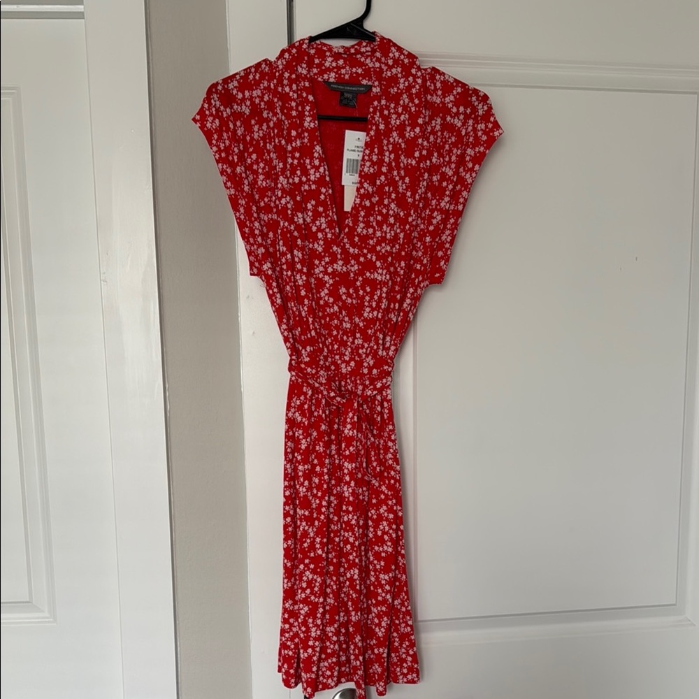 Red Orange Floral Dress Wrap Effect NWT French Connection StitchFix